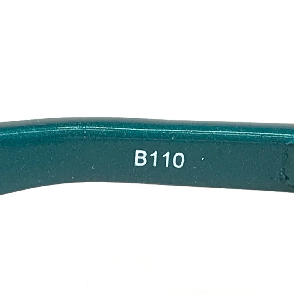 Vuarnet Kids Sunglasses B110 Blue Green Round Frames with Blue Lenses 28-15-105